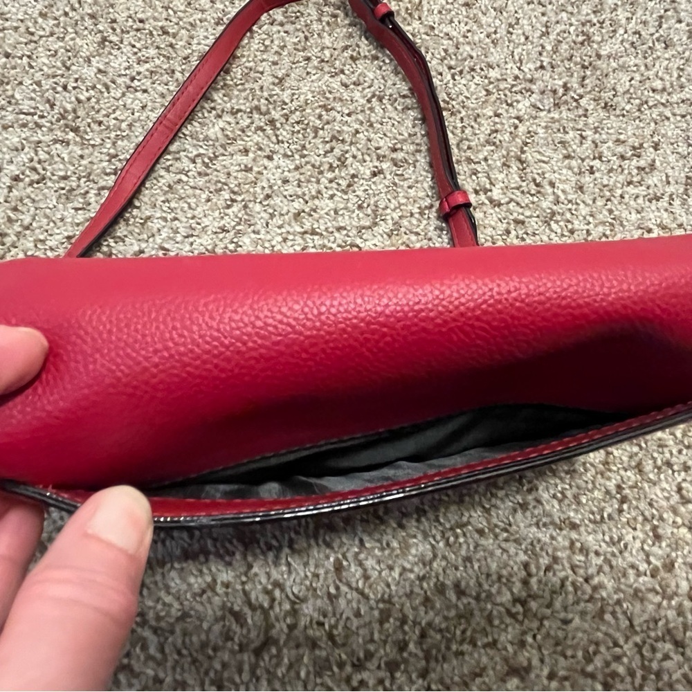 Victoria's Secret Red Clutch/Purse with Gold Accents - Picture 9 of 14